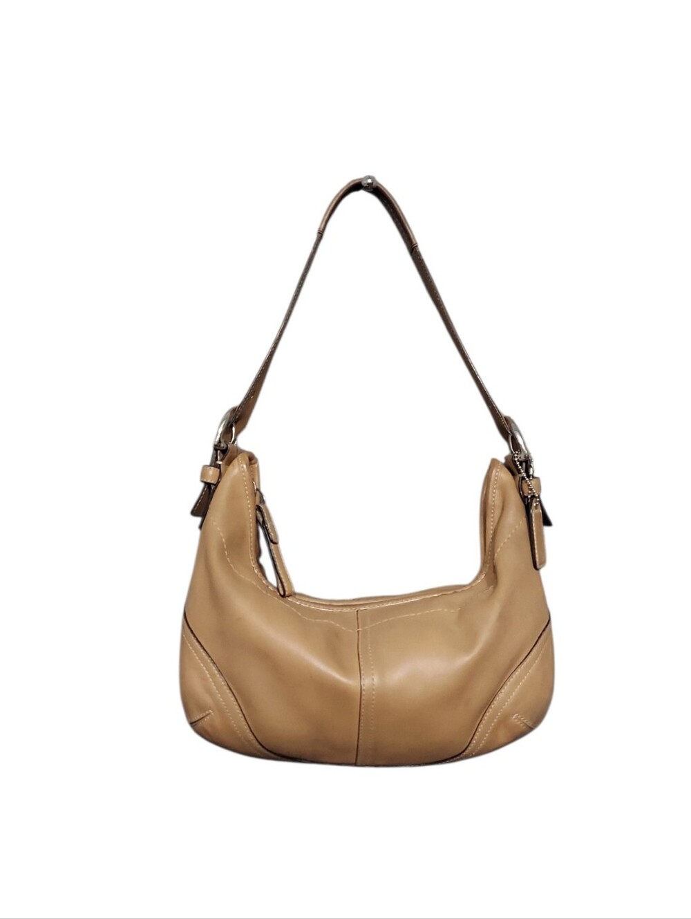 Coach Vintage Y2K Soho Distressed Full Grain  Leather Hobo Bag No. 9464